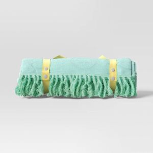 Sun Squad - 2 Person Beach Blanket Aqua Green - Sun Squad Aqua Green